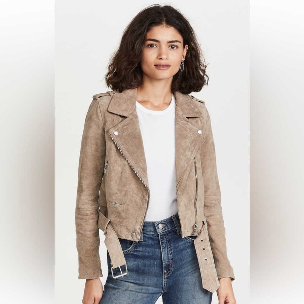 Suede Blank NYC Moto Jacket size Small